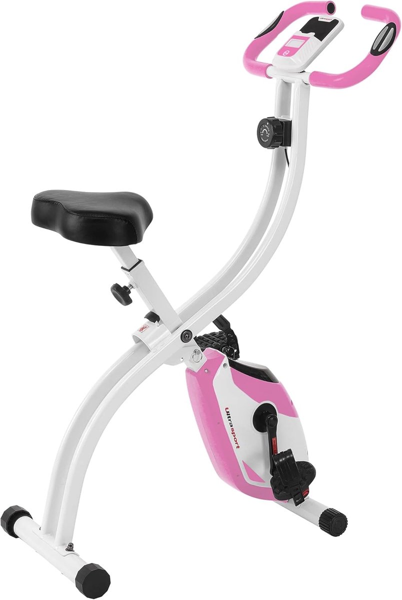 Hometrainer - Fitnessfiets Binnen - Cardio Training - Opvouwbaar Ontwerp - 80x45x121cm - Roze
