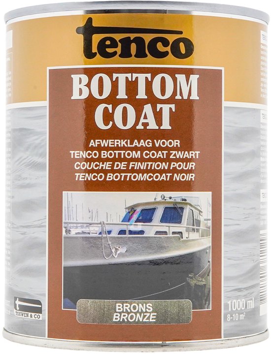 Tenco Bottom Coat Brons, afwerklaag voor Tenco Bottom Coat Zwart. 1000 ml.