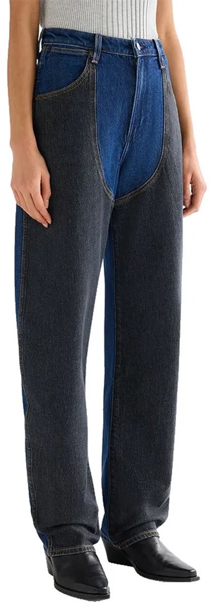 Wrangler Patched Chap Relaxed Fit Spijkerbroek 30 32 Vrouw Shadow Stitch