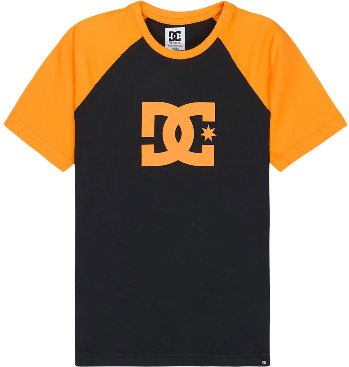 Dc Shoes Corpo Raglan T-shirt Met Korte Mouwen 10 Years Jongen Zwart