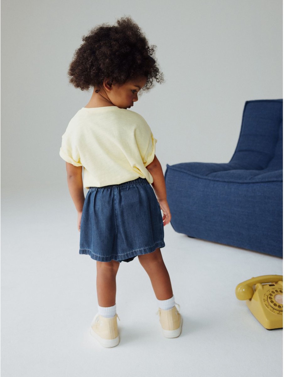Next - Meisjes - Zachte denim shorts - Blauw