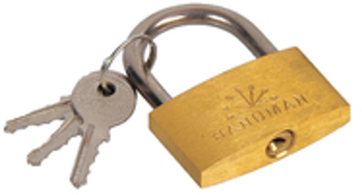 AGTECH Z1409 - Messing hangslot - 40 mm - Veilig - Duurzaam - Universeel