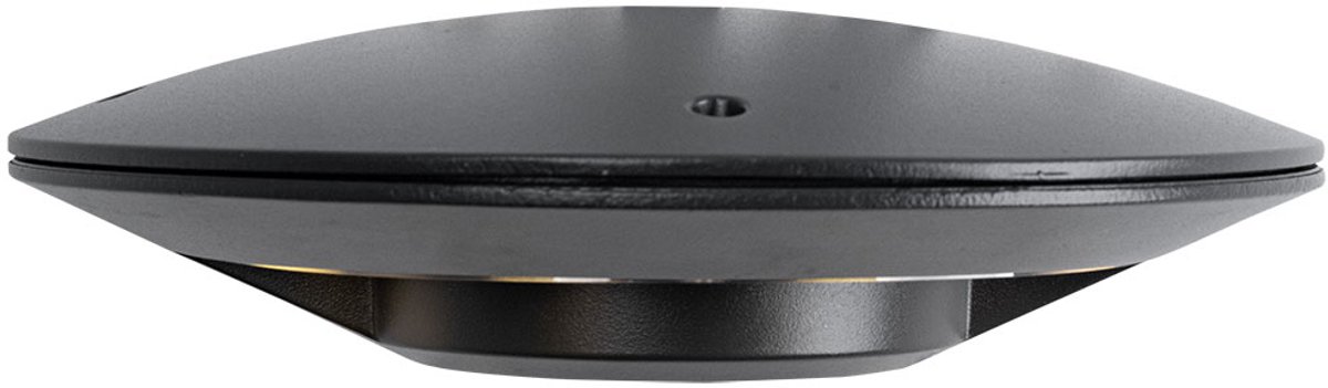 Globo Buitenwandlamp Gevellamp Aluminium voordeurlamp, 4W 180lm warm wit, BxH 24,5x6,6 cm Antraciet