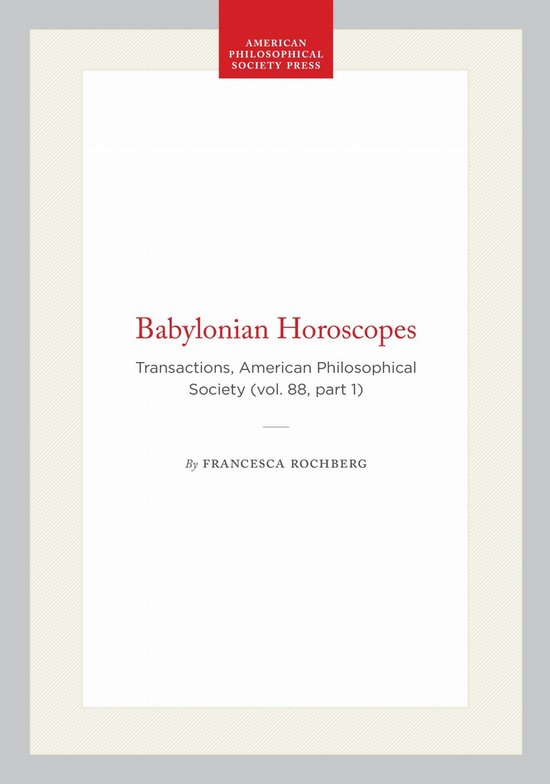 Babylonian Horoscopes - cover