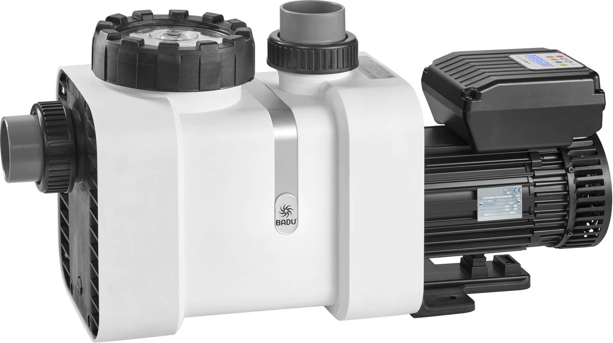 SPECK BADU Prime EcoVS 230v - Zwembadpomp - Circulatiepomp - Pomp - Zwembad - 30-110m³ - 28m³ / h - Kuub - Opbouwzwembad - Inbouwzwembad - Inbouw - Opbouw - Premium - Garantie - Zwemvijver - Vijver - Frequentiegestuurd - Regelbaar