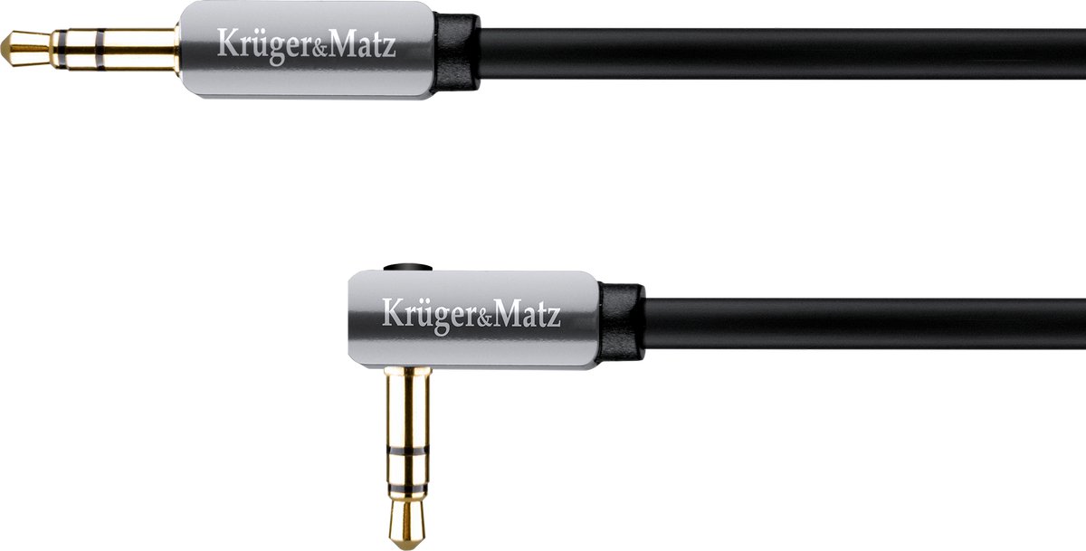 Krüger&Matz - Jack Kabel - Hoogwaardige Kwaliteit - 100 cm