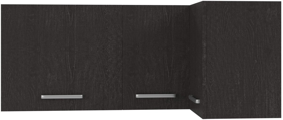 Wasophoogte® Keukenkast - Bovenkast keuken - Module O17 - 1300(D)*700(B)*530(H) mm - Zwart