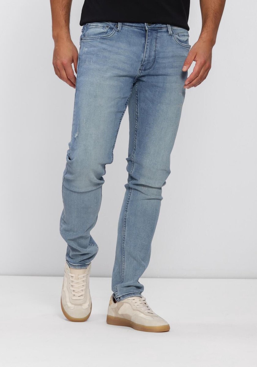 PURE PATH The Jone Skinny Fit Jeans Jeans Heren - Broek - Lichtblauw - Maat 28