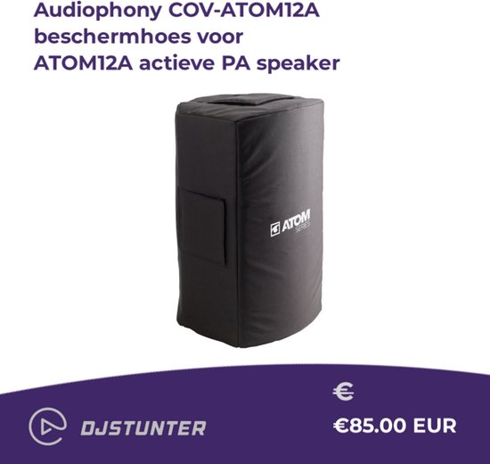 Audiophony COV-ATOM12A beschermhoes voor ATOM12A actieve PA speaker van Merkloos — afbeelding 2
