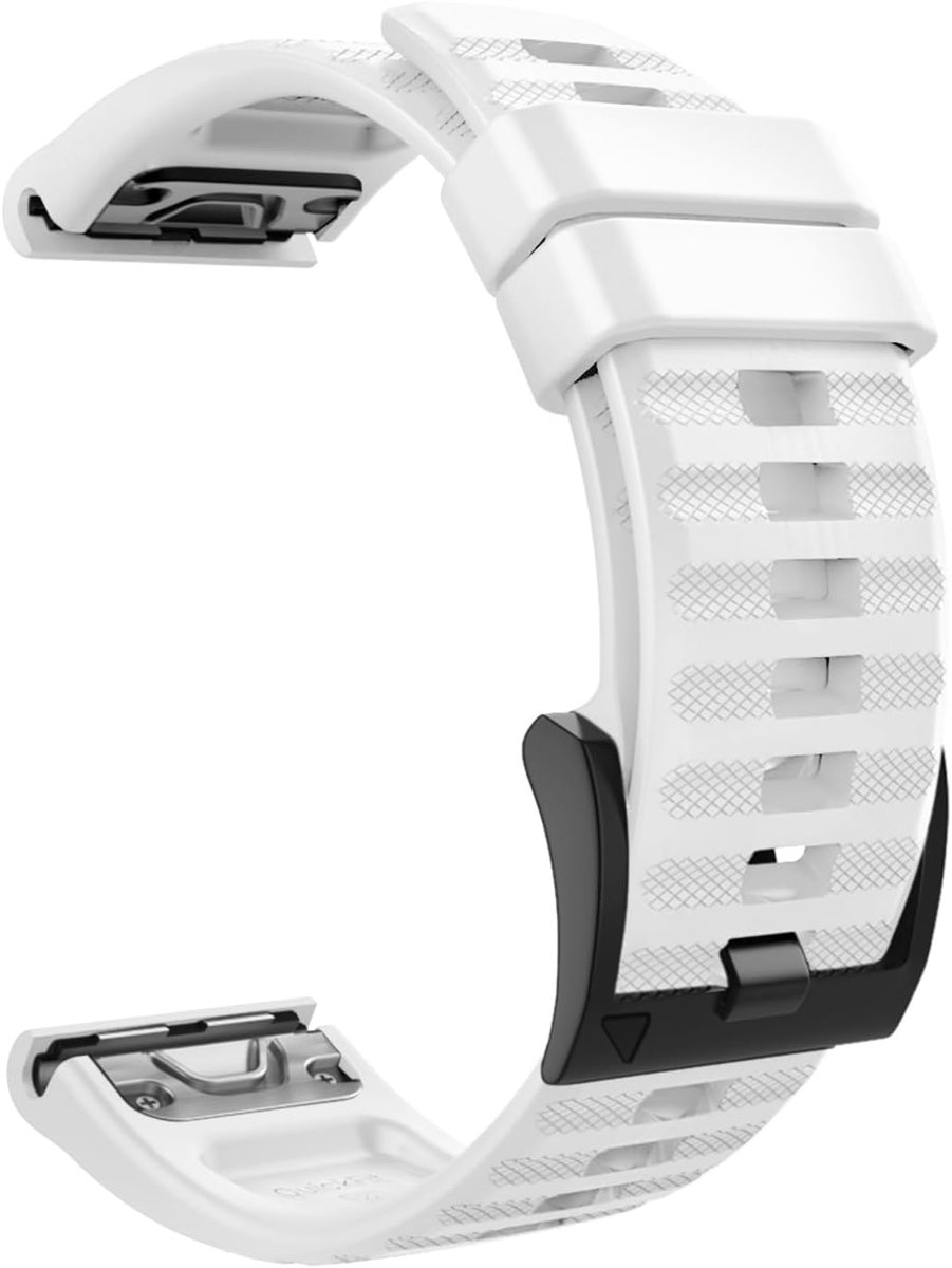 Compatibele Horlogeband voor Garmin Fenix 7-6-6 Pro-5-5 Plus-Forerunner 945-935-Approach S62-S60-Instinct-MARQ - 22mm Snelle Montage - Silicone - Verstelbare Vervangende Horlogeband