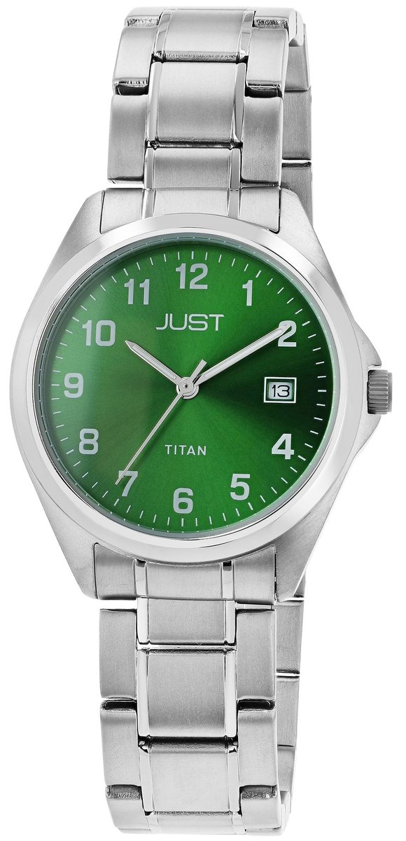 JUST Herenhorloge titanium Kaius JUST "Kaius" heren titanium horloge met titanium band, 10 ATM