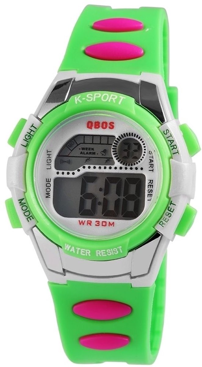QBOS QBOS kinderhorloge Mallyx QBOS kinderhorloge met siliconen band