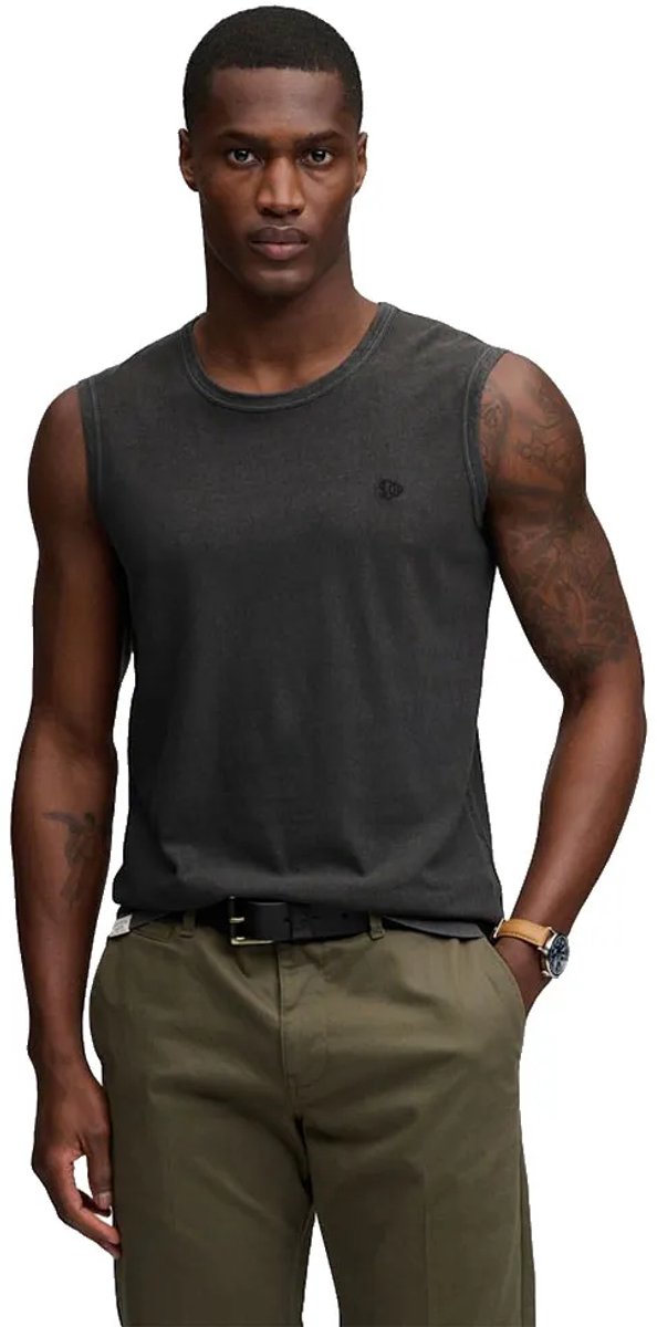 Superdry Classic Cotton Linen Mouwloos T-shirt XL Man Grijs