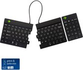 R-Go Split Break - Clavier ergonomique & Pavé numérique - Bluetooth - Logiciel Break - QWERTY US - Sans fil - Zwart