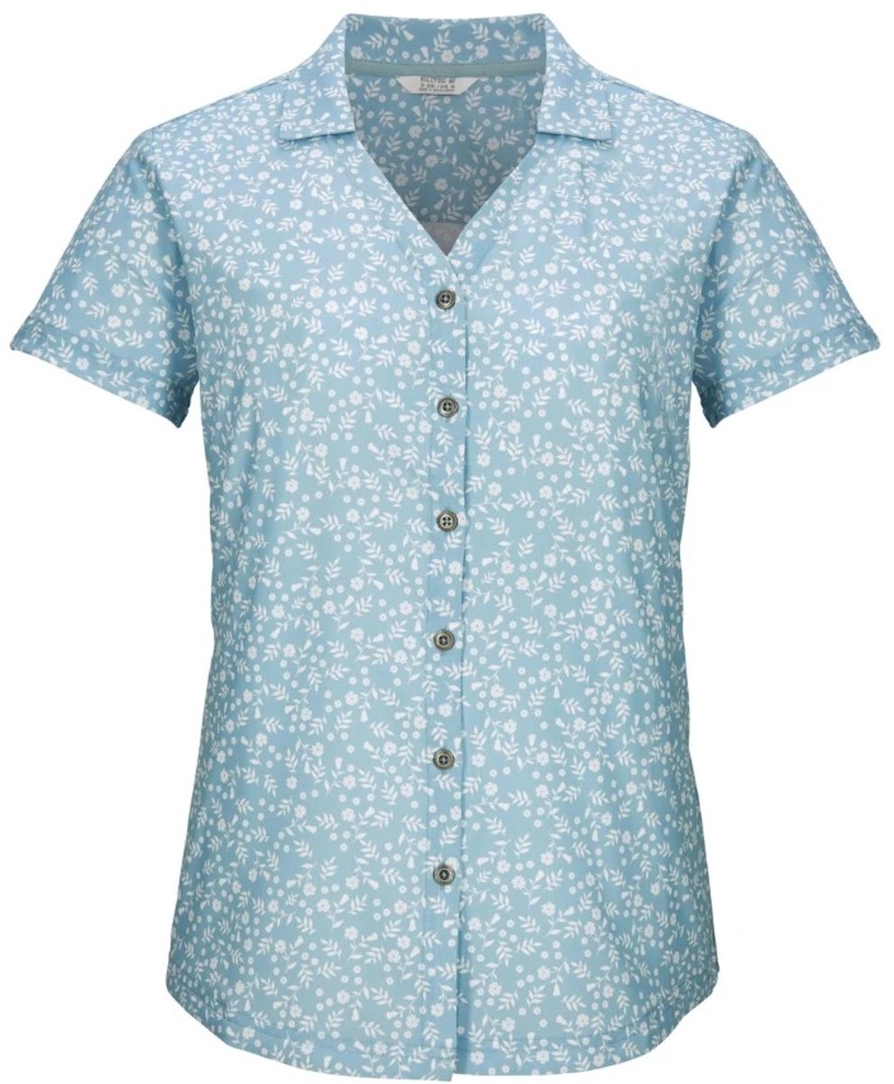 Killtec Kos 86 Women Woven Shirt - Outdoorblouse - Dames - Light Ocean - Maat 38