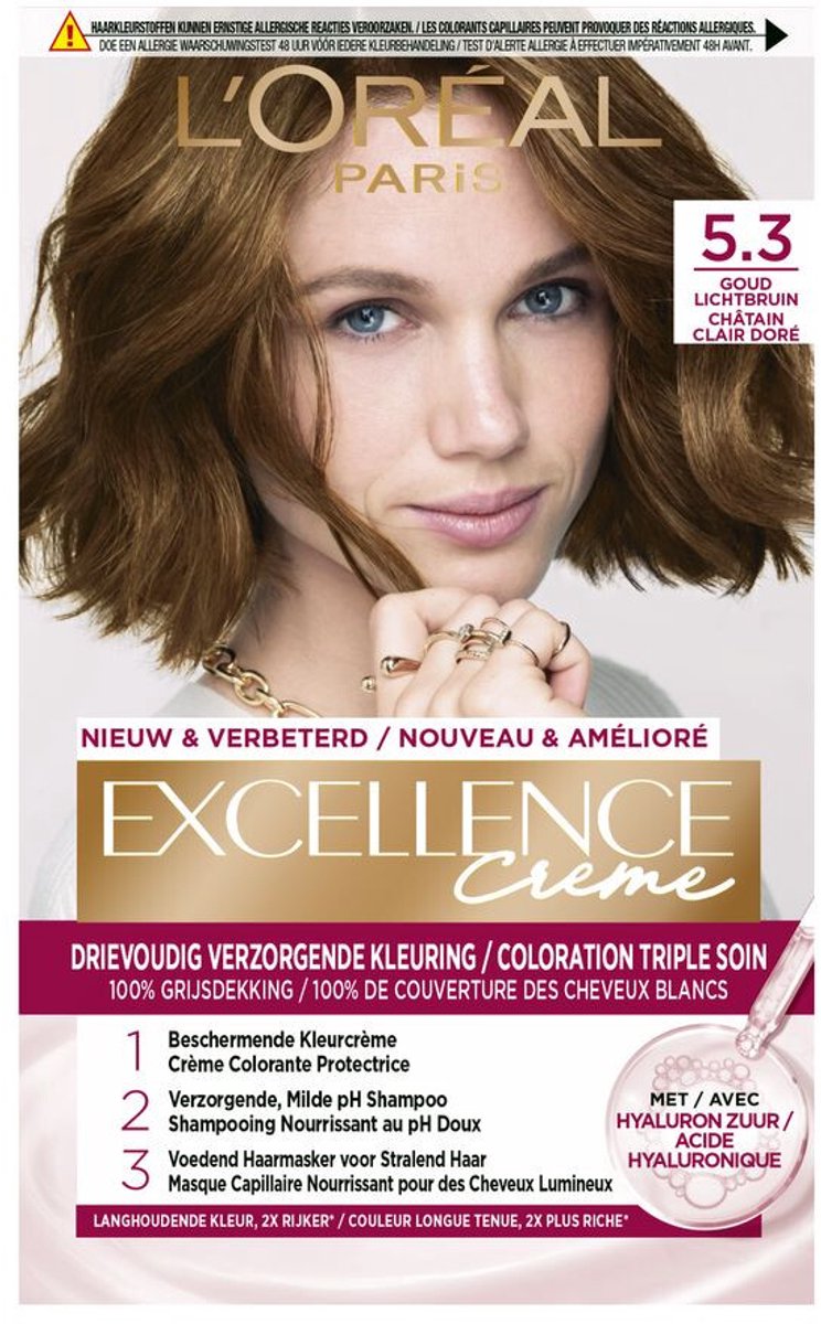 L’Oréal Paris Excellence Crème 5.3 - Licht Goudbruin - Haarverf