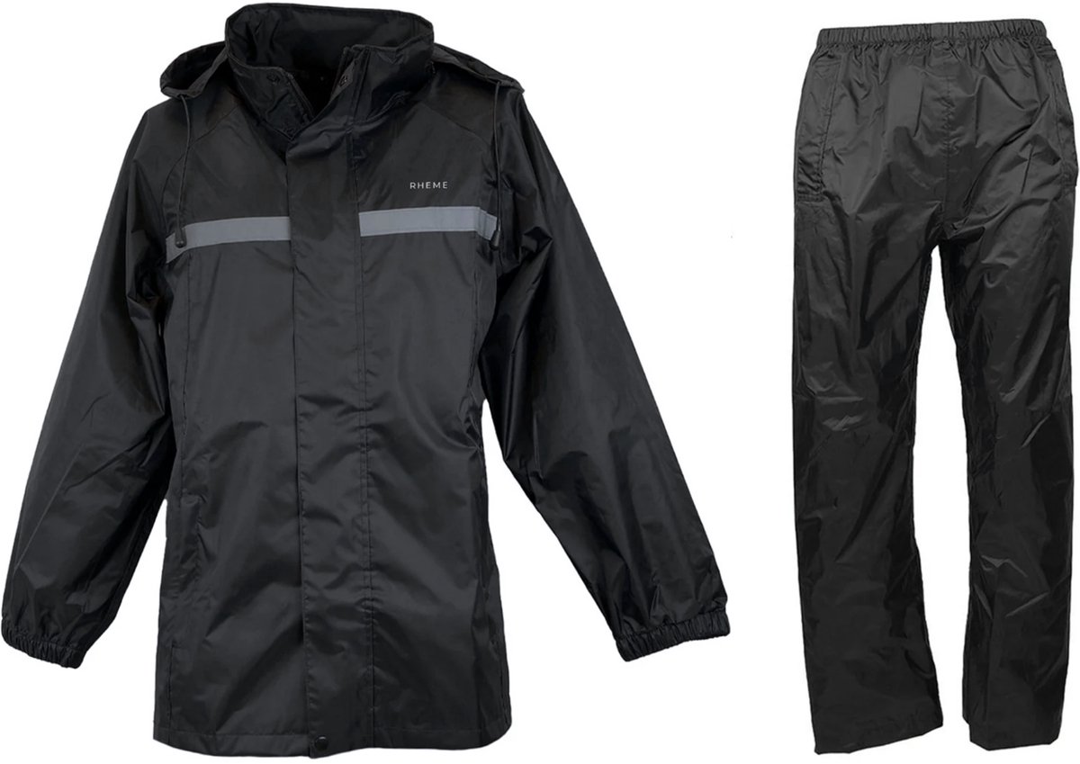 Regenpak - Regenjas & Regenbroek - Universeel One Size - Waterdicht - Capuchon & Reflectie - Rheme