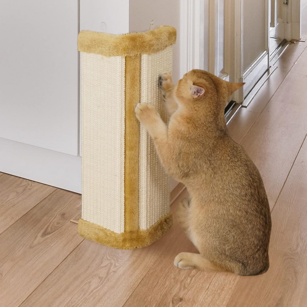Sisal Katzenschraper voor Muur en Hoek - Krabplank voor Binnenkatten