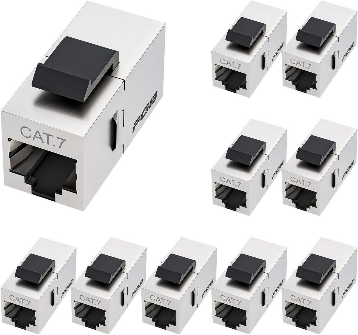 10 Stuks Keystone Module RJ45 Cat7 Afgeschermde Netwerk Koppeling voor Patchpanelen