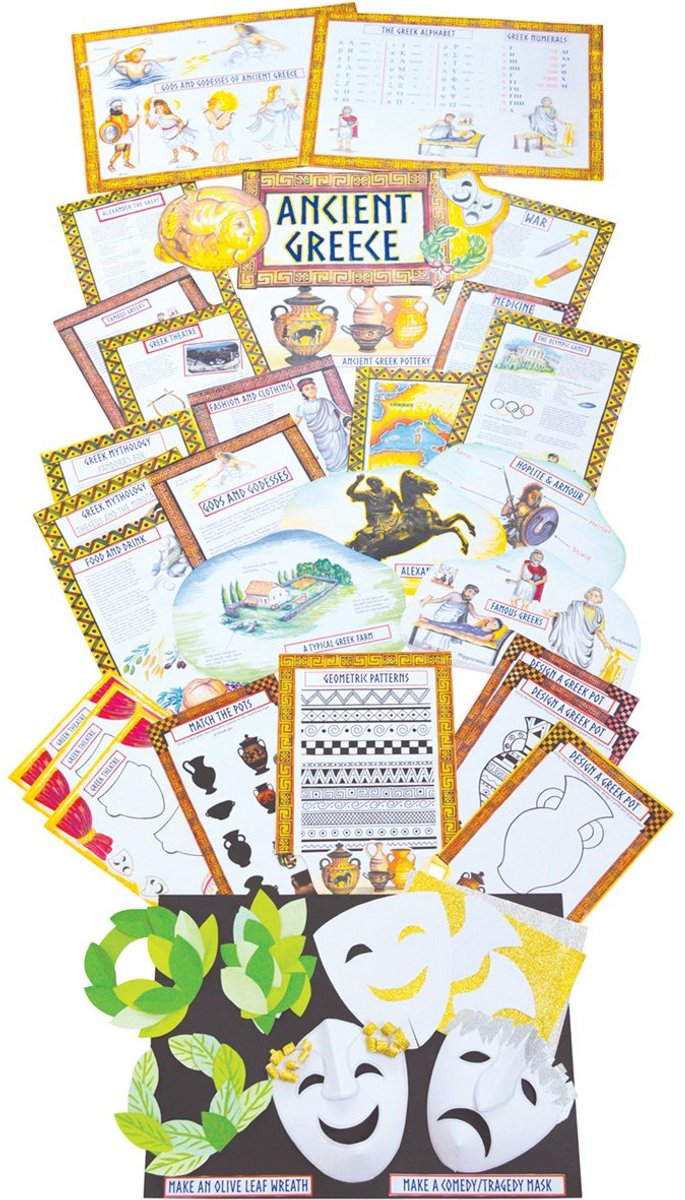 Lespakket Oud-Griekenland voor Basisschool - Complete Handleiding & Display Materiaal