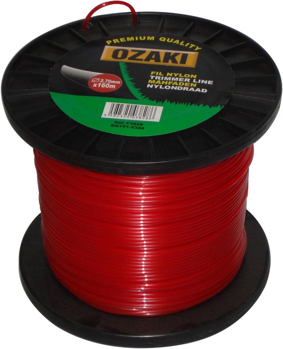 Ronde Nylon Touw Spoel op Rol - Zwart