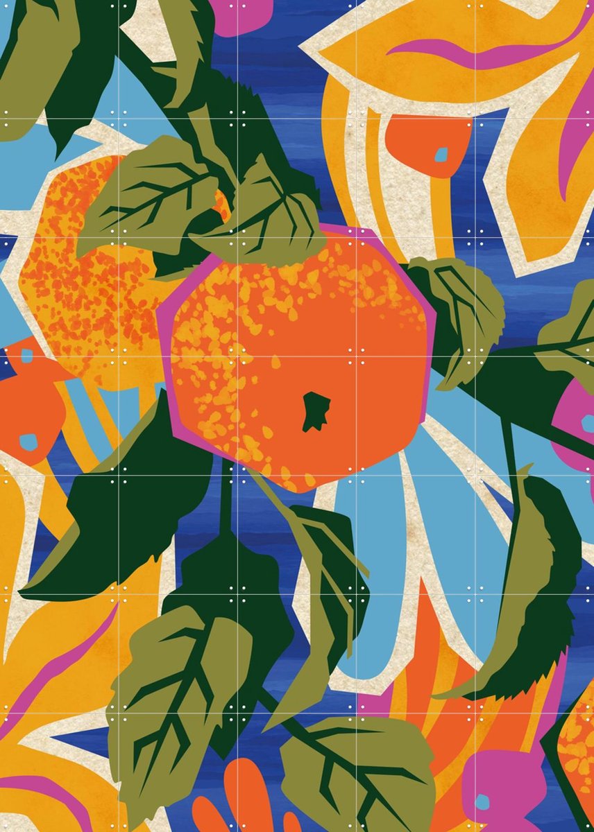 IXXI Apple Orchard, Megan Gallagher - 100 x 140 cm - Gratis ophangtool - Grote wanddecoratie en posters - Grafisch Ontwerp, Illustraties, Speels