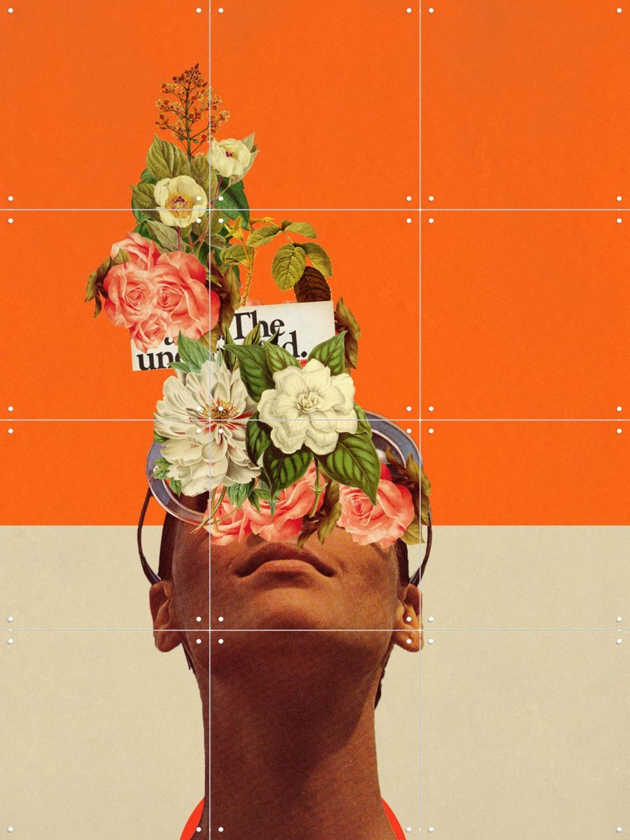 IXXI The Unexpected, Frank Moth - 60 x 80 cm - Gratis ophangtool - Grote wanddecoratie en posters - Collage, Pop art, Vintage, Digitale Kunst