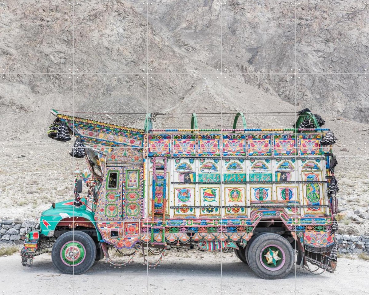 IXXI Art Truck, Photolovers - 100 x 80 cm - Gratis ophangtool - Grote wanddecoratie en posters - Street art, Fotografie, Woonkamer, Voertuigen, Stad