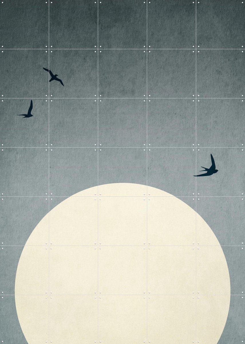 IXXI Dancers in the Dark, Kubistika - 100 x 140 cm - Gratis ophangtool - Grote wanddecoratie en posters - Minimalisme, Geometrische Kunst, Grafisch