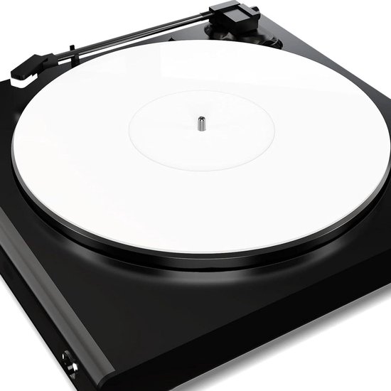 Draaitafel Mat 12 Inch - Antistatische Slipmat voor LP Platenspelers - Geschikt voor 33 1/3 en 45 Rpm Records - Geluidsplaat Slip Mat - Wit