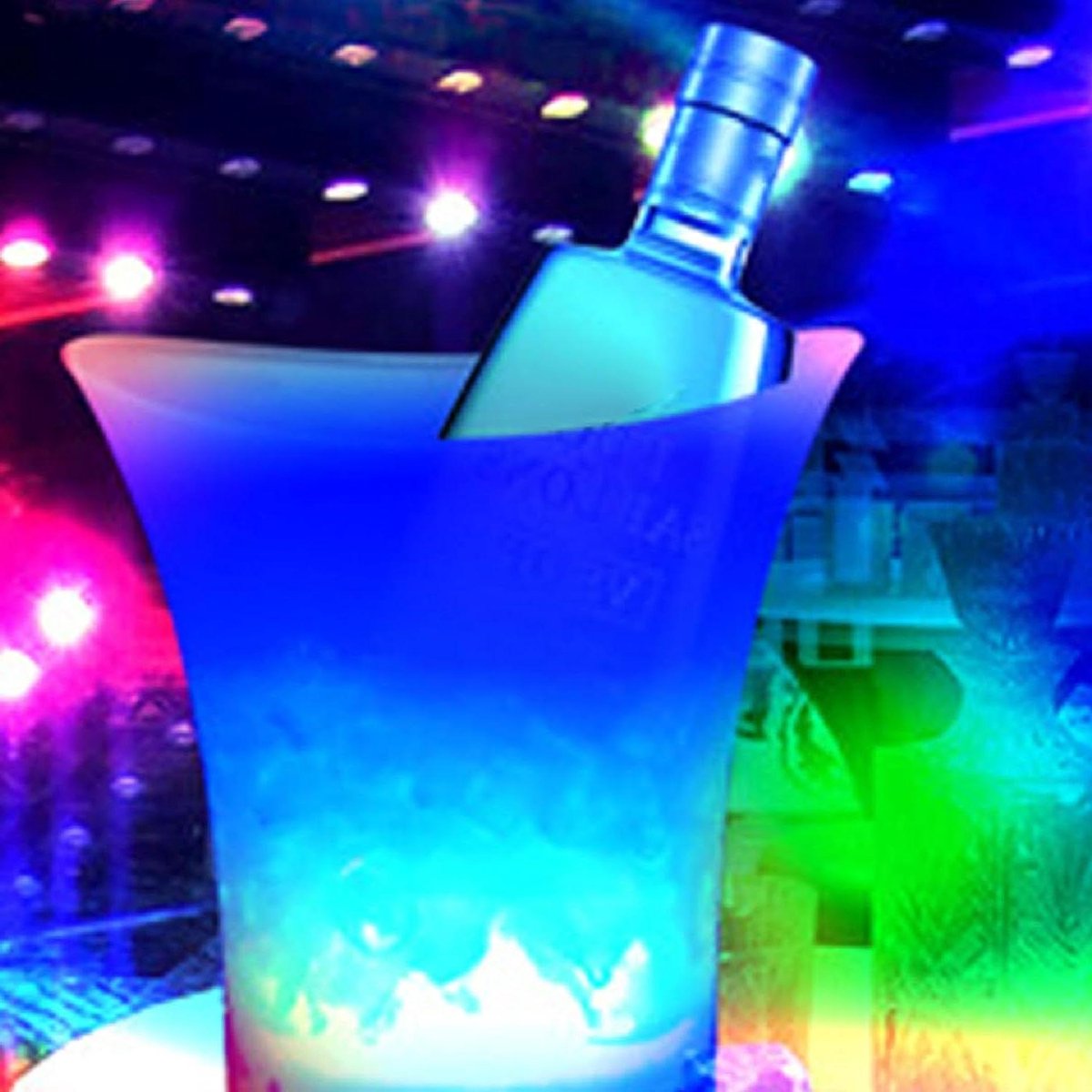 Ijsemmer met Bluetooth-luidspreker en LED-verlichting, Waterdichte Luidspreker voor Wijn en Bier, 5L Opvouwbare IJsemmer voor Feestbars en Restaurants