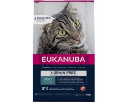 Eukanuba Kattenvoer Droog Adult Graanvrij Zalm - 10 kg