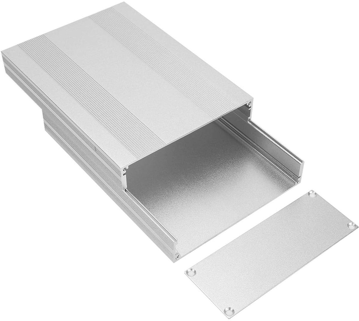 Elektronische aluminium behuizing voor instrumenten - koelkast, printplaat - 54 x 145 x 200 mm
