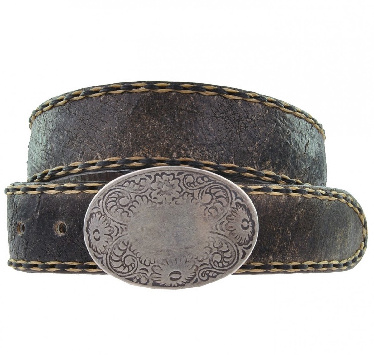 Sendra leren riem 8324 bruin/antiek