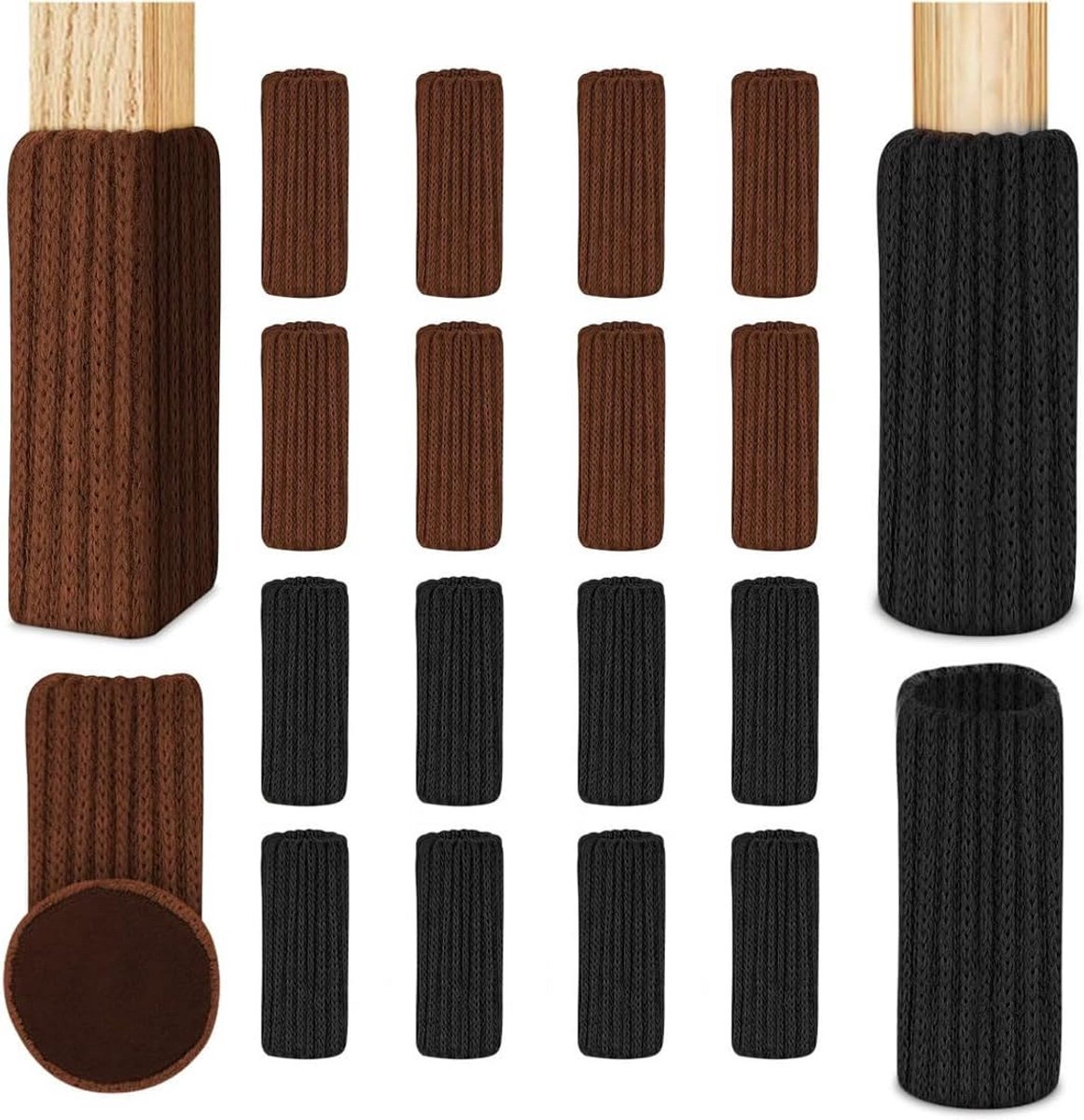 16x Stuks Viltdoppen voor Meubelpoten: Antislip & Krasvrije Beschermers voor Stoel en Tafel
