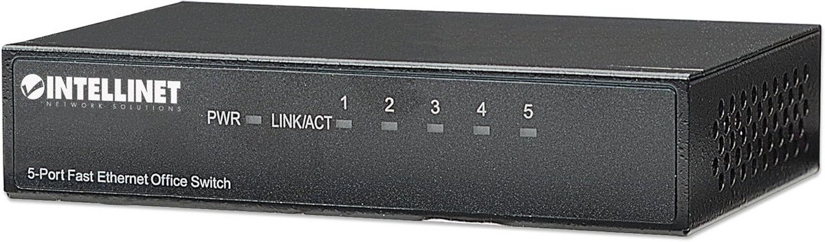 Netwerk Switch 5 Poorten Fast Ethernet voor Kantoor