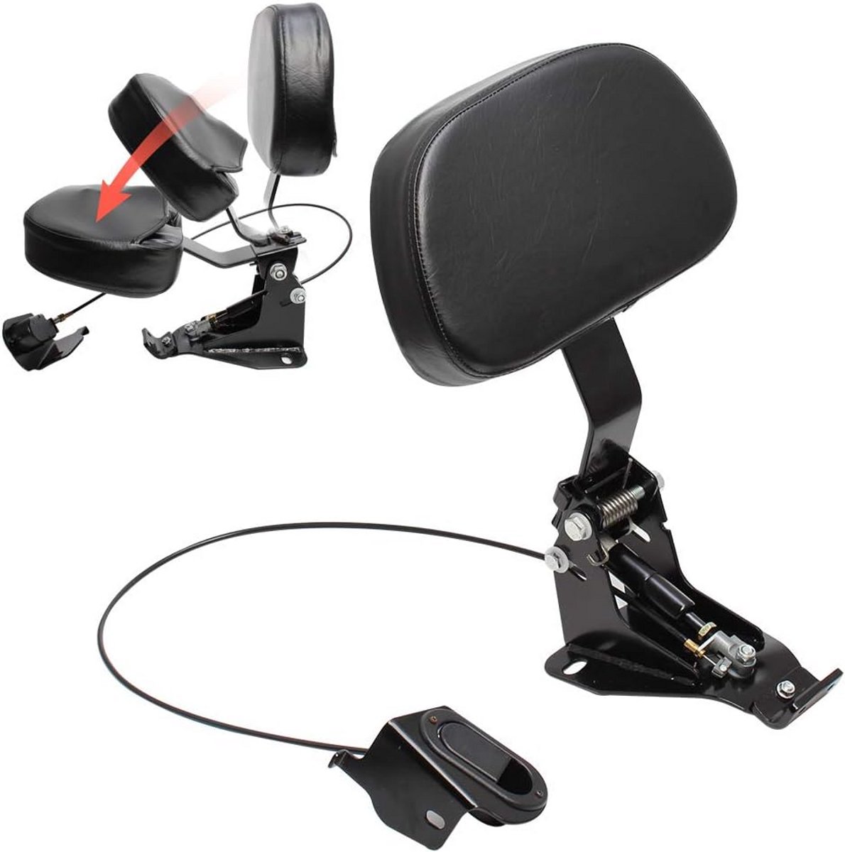 Verstelbare Rugleuning met Pad voor Harley Touring Modellen (2009-2023)