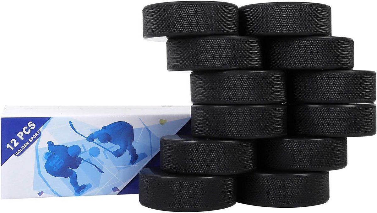 Set van 12 Professionele IJshockeyshoutjes voor Training - Officiële Maat en Gewicht