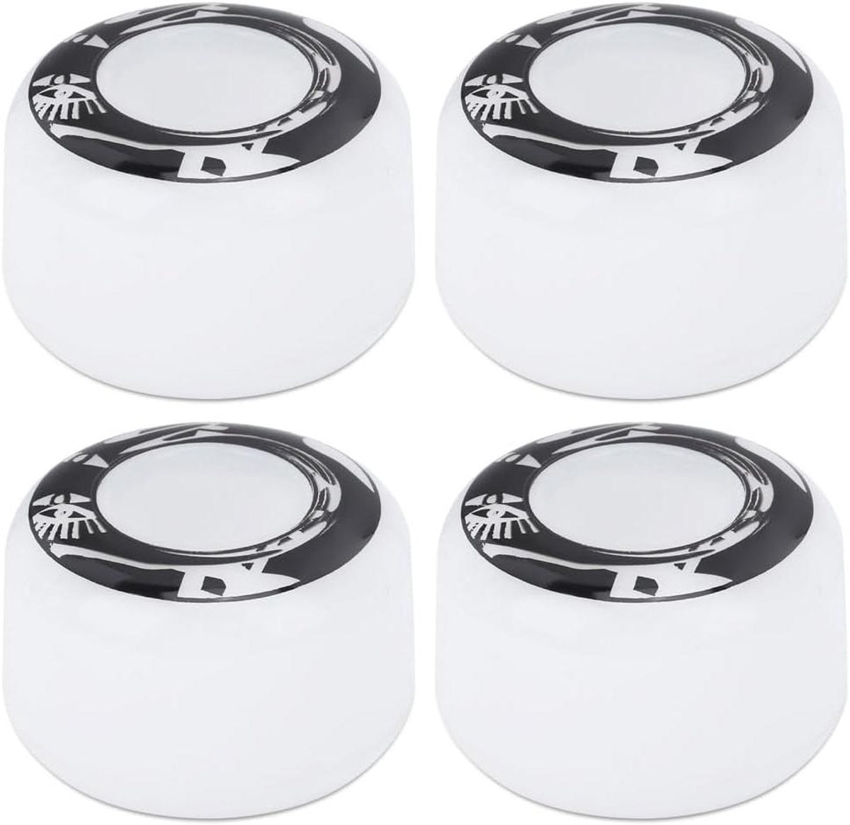 Skateboard wielen set van 4 stuks 50 mm hoog PU materiaal vis design vervangende accessoires voor elektrische scooters