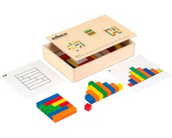 Passen en meten set 1 in kist 26x26cm - Educo - Educatief speelgoed