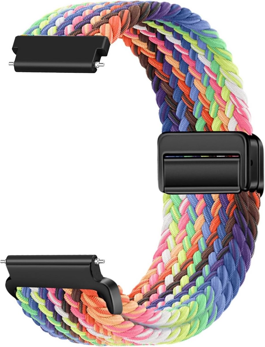 Elastische Nylon Horlogeband 18mm 20mm 22mm Gevlochten Snelkoppeling Dames en Heren