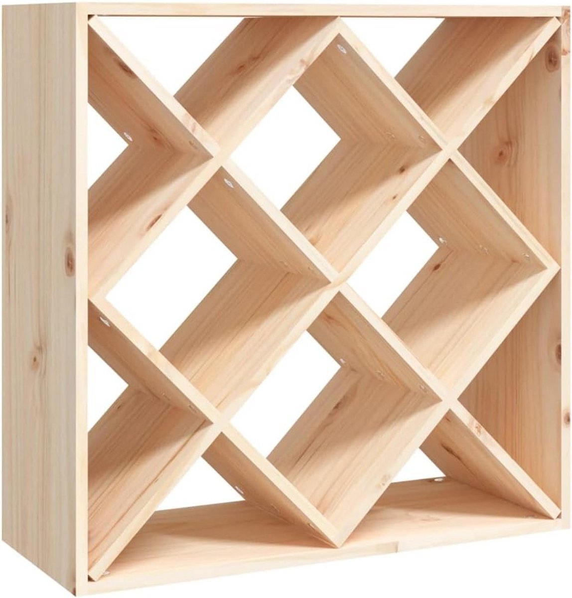 Houten Wijnkast met Opslag voor Flessen Klein