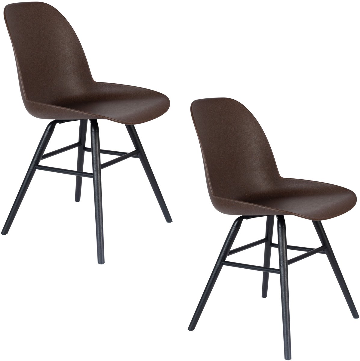 Albert Kuip Eetkamerstoelen Coffee Bruin - Set van 2