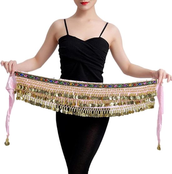 Buikdanskostuum met Chiffon Heup Sjaal en Buikdans Accessoires voor Optredens