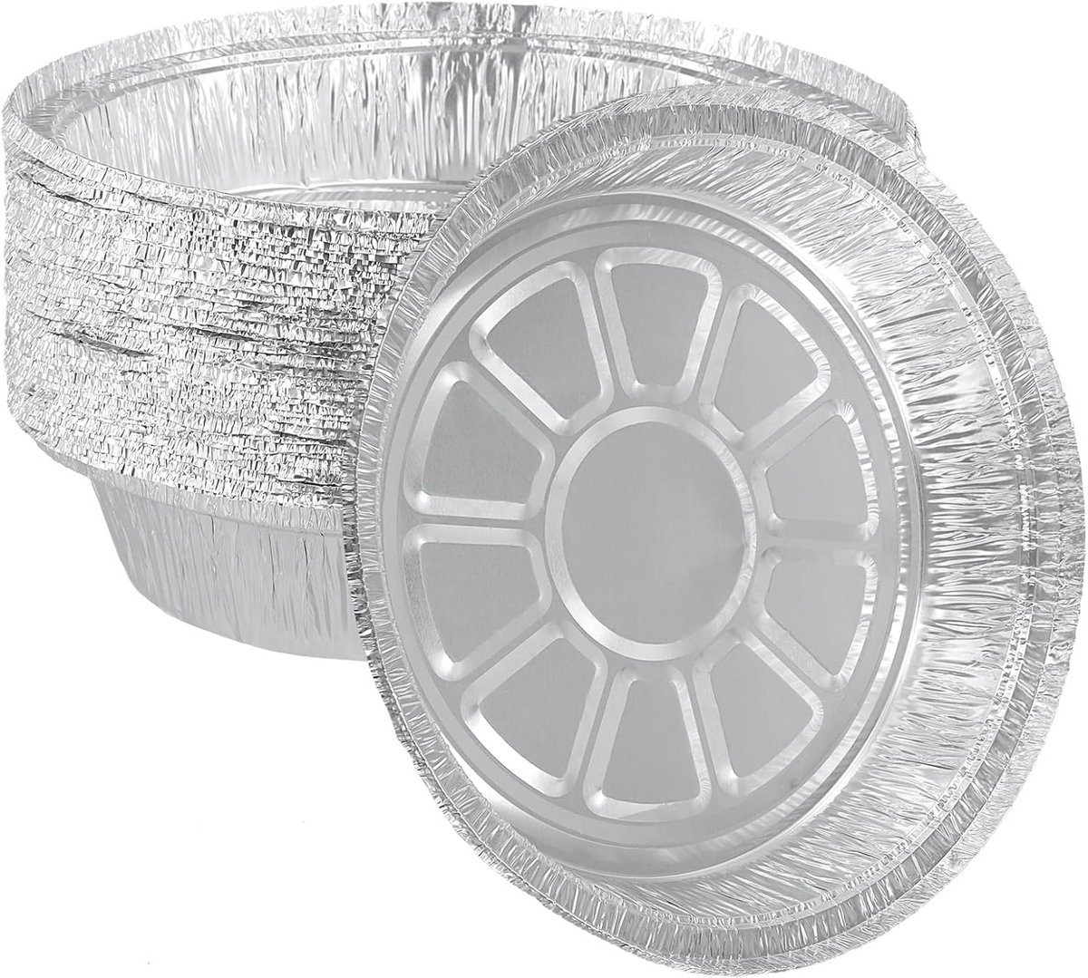 60 Ronde Aluminiumfolie Bakvormen 23 cm voor Taart en Quiche