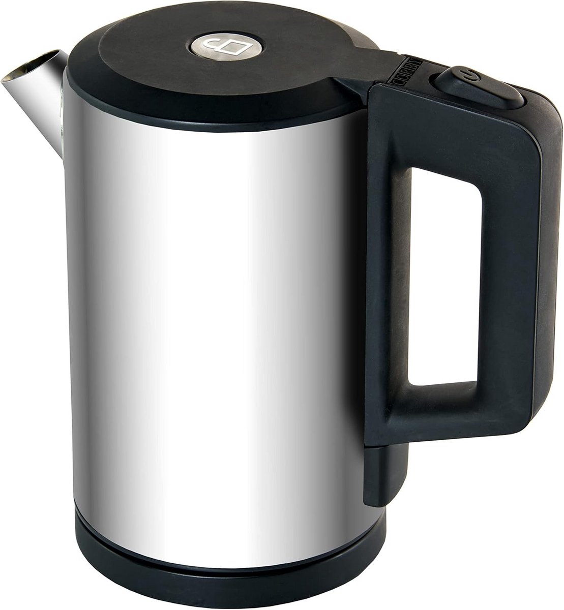 Compacte Waterkoker 0.6 Liter RVS - Ideaal voor Hotels en Reizen (EU Stekker)