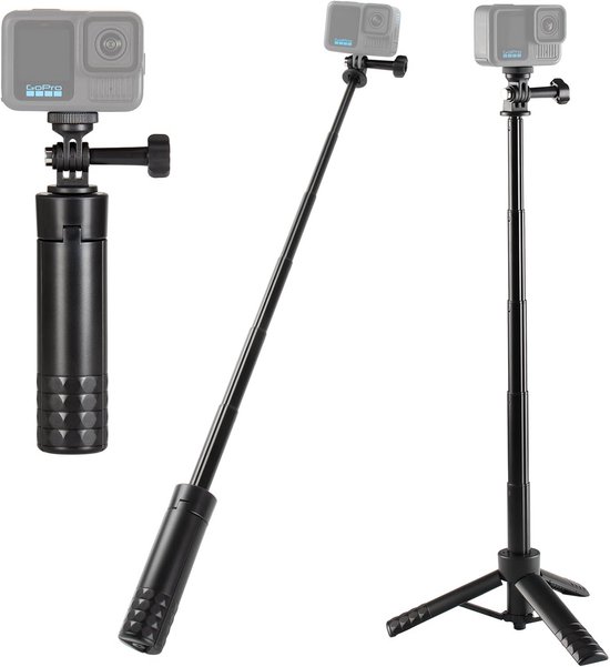 Mini-statiefadapter Voor Actiecamera 5/6/7/8 – Past Op RAM-motorhouder, Zwart ABS, Compact En Lichtgewicht Voor Op De Motor