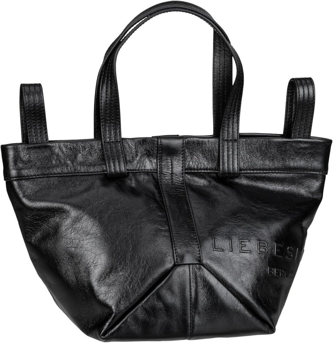 Dames Shopper Tas Leer Zwart