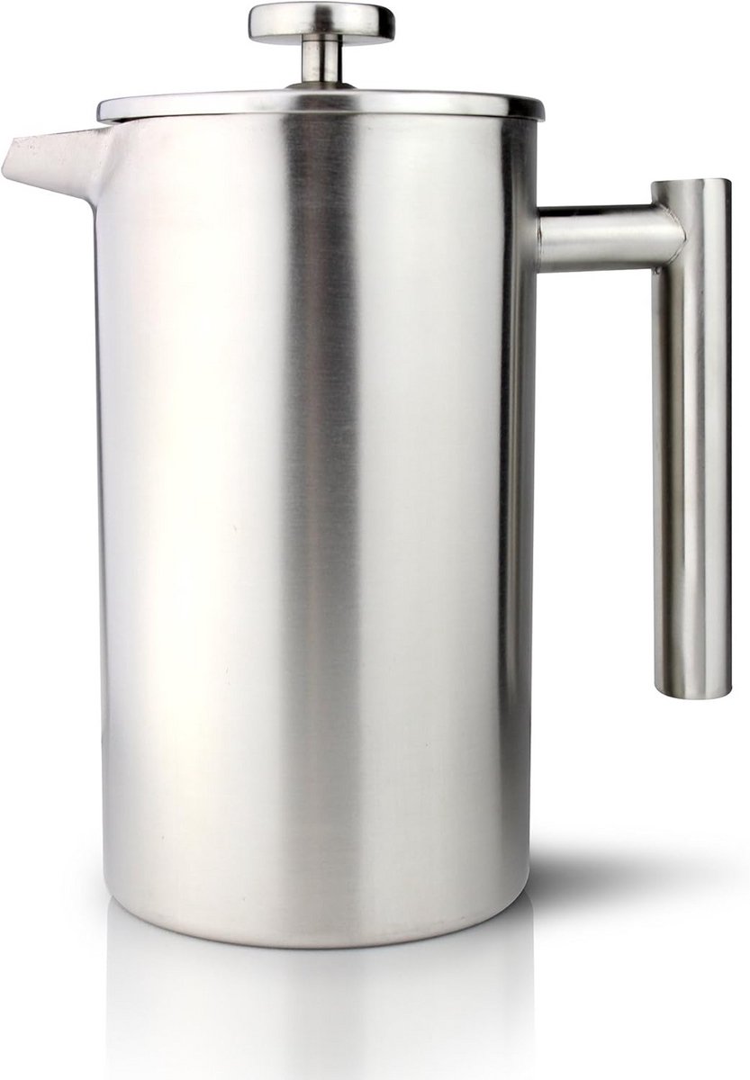RVS Cafetière 12 Kopjes - Dubbelwandig & Duurzaam