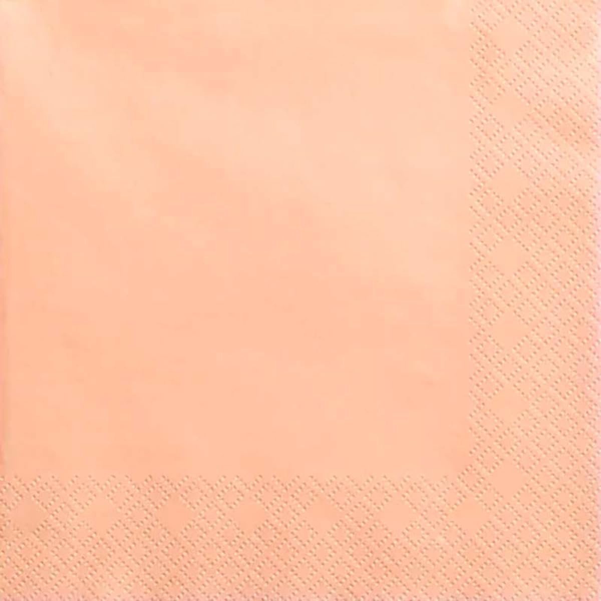 Servetten 3-laags Zalmroze 33x33 cm - 20 Stuks Feestservetten